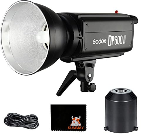 GODOX DP600II GN80 600Ws Studio Flash Strobe Light pour la Photographie de Portrait (DP600II)