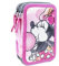Cerdá - Disney Minnie Mouse Federmappe 3Fach | Flaches Etui Schule Offizieller Lizenz, 12.5 x 19.5 x 6.5 cm