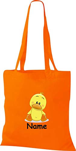 Shirtinstyle Stoffbeutel Tasche, Tiermotiv Küken mit Wunschnamen, Natur Zoo Tiere Animal, Geschenk, Baumwolltasche, Logo, Spruch, Verwandschaft, Motiv, Farbe Olive