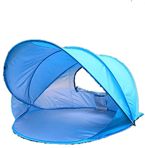 Gmjay Tente de Plage Portable Parasol de Pêche en Plein Air Tentes Pliables Double Tente de Camping,Purple