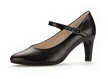 Gabor Femme Escarpins, Dame Escarpins à lanières,Escarpins Sangle,Escarpin de Fermeture,Mary-Jane,Festif,Oktoberfest,Noir (Schwarz) / 27,37 EU / 4 UK