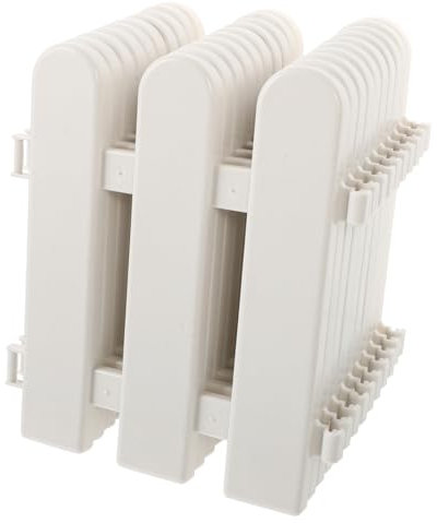 ANDRESLAD 10er Pack Weiß Garten Dekorativer Zaun Hofweg Display Kunststoff Lackierbar