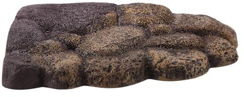 Phefop Schwimmende Reptilieninsel, Magnet, Harz, Schildkröten-Sonnenplattform, schwimmender Fels für Wasserreptilien, Aquarium, Aquariendekoration