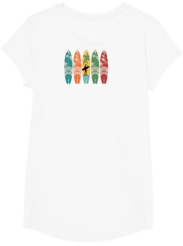 Buntes Surfbrett, Herren, Damen, Kinder, Surfer, Surfbrett T-Shirt
