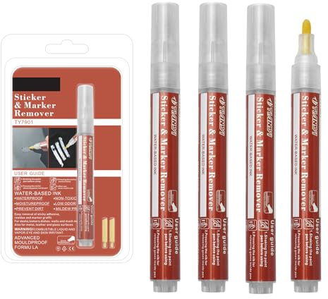 4 Pcs Adhesive Removing Pen Adhesive Remover for Labels And Sticker Remover Pen Sticky Label Removers
