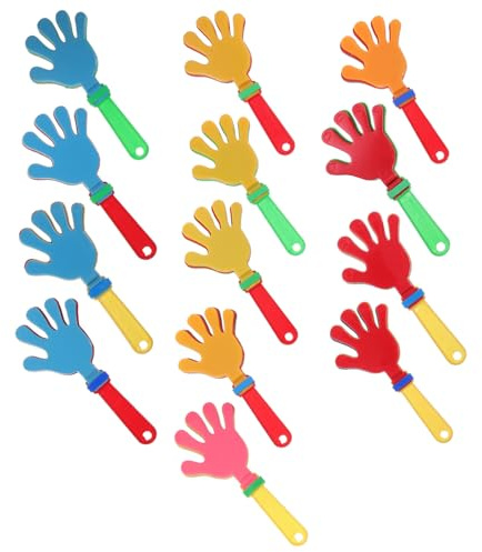 WEKAMOS 24piezas Aplausos De Plástico Para Manos Generadores De Ruido Accesorios Para Animar Fiestas Deportivas