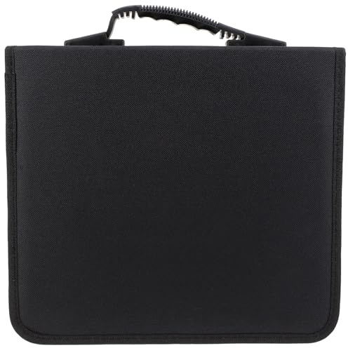 SAFIGLE Custodia Porta CD/Dvd Oxford da 240 Pezzi Cerniera Organizer per Dvd e CD Resistente All’Usura Borsa per Trasporto e Archiviazione Domestica e Auto