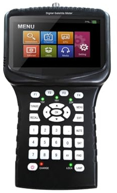SF-620S buscador de satélite HD con Pantalla de 4,3 Pulgadas, Compatible con analizador de Espectro, WiFi USB, Monitor de cámara CCTV, buscador de satélite Fácil de localizar(SF-620S WiFi)