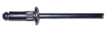 250 Blindniete, runder Kopf, Gomasse HR TRS 4,8 x 12 mm – Messing/Stahl D-Work