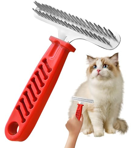 Râteau De Toilettage Canin Peigne Anti-Nœuds pour Animaux de Compagnie