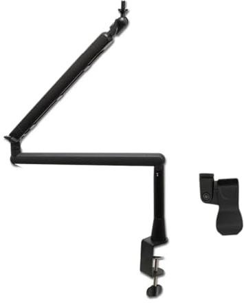Generchin Bras de Suspension de Microphone Pivotant à 360° avec Perche de Microphone Réglable en Hauteur