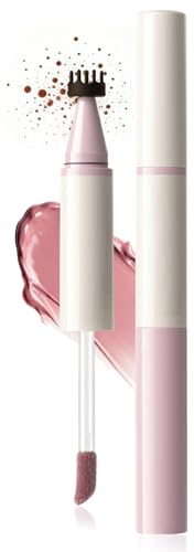 Lentiggini Finte 2 in 1 con Fard, 2 in 1 Freckles Maker con Blush Liquido | Asciugatura Rapida e Resistente All'acqua, Crea un Look Make-up Raffinato e a Lunga Durata (01 Marrone Chiaro + Rosa Nude)
