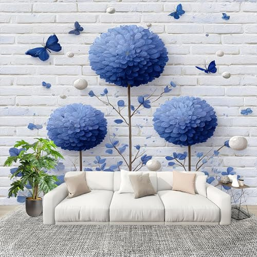 Papel Pintado Infantil Habitación 400x280 cm Sencillo Mariposa Diente de LeóN Fotomurales Pared Tejido No Tejido Decorativos Murales Fotográfico GeometríA Moderno Decoración de Paredes
