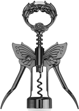 Abridor De Cerveza De Vino Dorado Con Cuchillo De Aluminio, Abridor De Botellas De Mariposa, Sacacorchos De Vino De Murciélago, Sacacorchos De Nivel Chapado En Bronce