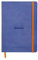 RHODIA 117748C - Soft Notebook Bullet Journal Goalbook Sapphire - A5 - Dotted Dot - 240 pages - 90g Ivory Clairefontaine Paper - 2 Ribbons, Elastic Closure - Faux Leather Cover
