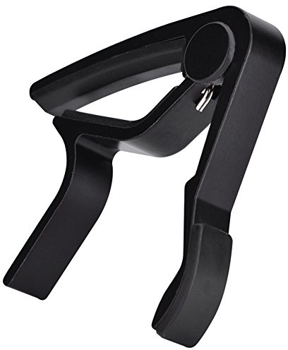 VBESTLIFE Tuner für Gitarre, Capo Gitarre Capo Acoustic Capo Klammer für akustische E-Gitarre Uklele Banjo mit Bridge Peg Extractor(Schwarz)
