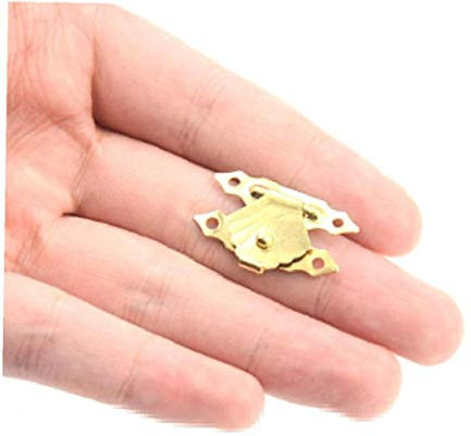 10pcs di Legno della Cassa della Scatola Hasp Chiusura a Scatto, Mini Caso di Legno Hasp per Mobili per La Casa Fibbia Chiusura di Blocco