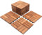 SWANEW Lot de 44 carreaux de bois - Mosaïque en bois d'acacia - 30 x 30 cm - Pour jardin, terrasse, balcon