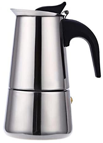 meowko 2/4/6/9 Tazze Caffettiera in Acciaio Inox Moka Espresso Latte Piano Cottura Filtro Moka Caffettiera Caffettiera per Cucina