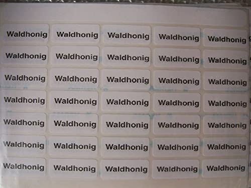 5x 105 St. Sorten-Etiketten -Waldhonig- (15 x35stk) Honigetikett Imker Imkerei (0,04€/Stk) Honigglasetiketten Honigetiketten