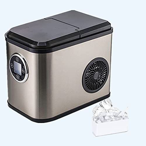 Machine à GlaçOns Machine a Glace Italienne Pas Cher 9 Glaçons par 8 Min 2 Tailles de Glaçons pour Bureau de Cuisine,B