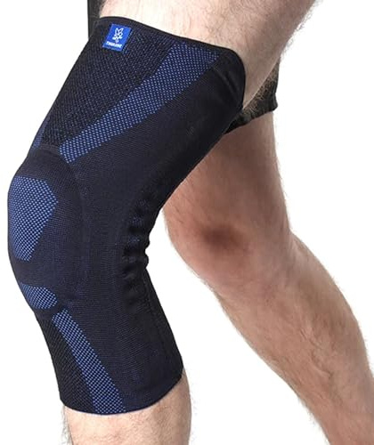 GenuPro Comfort – Ginocchiera elastica rotulea – per allineamento della rotula e supporto articolare per dolore al ginocchio anteriore, disagio rotuleo e artrosi lieve