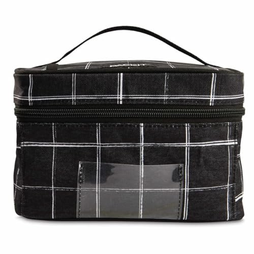 PackIt Refroidisseur de biberons congelable pour Lait Maternel et préparation, Grille Noire, construit avec la Technologie EcoFreeze®, Pliable, réutilisable, Fermeture éclair et poignée supérieure,