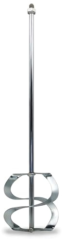 DEWEPRO Wendelrührer 600 x 140 mm - verzinkter Mörtelrührer in Spiralform - M14 Gewindeaufnahme - Rührquirl für Rührwerke, Mörtel, Kleber und Spachtelmasse