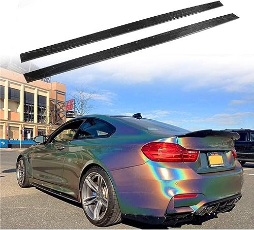 HOCAH Auto Seitenschweller Flügeldiffusor für BMW F82 F83 M4 Coupe Convertible 2door 2015-2019,Trittbretter Schweller Seitenstufen Trittbrett Seitentrittleistenpedale