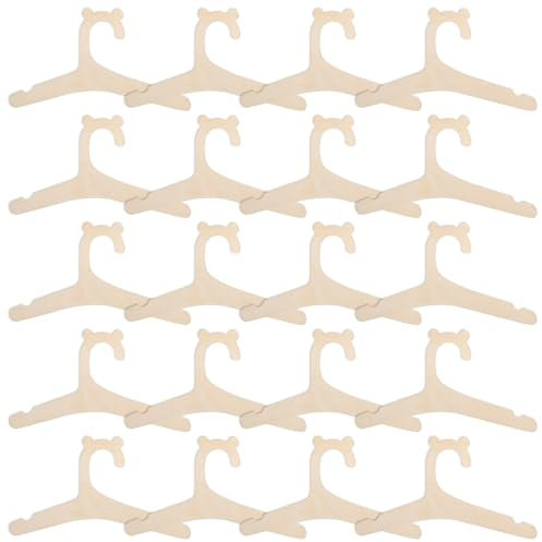 Appendiabiti Per Bambini,20 Pezzi Appendini Impilabili,Appendiabiti Per Neonati,Grucce Neonato Antiscivolo,Grucce Per Bambini In Legno Per Maglioni,Pantaloni,Bambino,Neonati