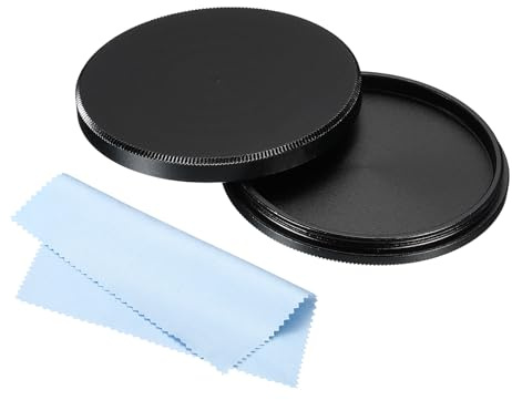 PATIKIL Cache-Objectif de 43 mm Capuchon de Protection Universel en Métal | pour Filtre D'Objectif, Capuchon D'Objectif D'Appareil Photo, Avec Chiffon de Nettoyage pour Appareil Photo