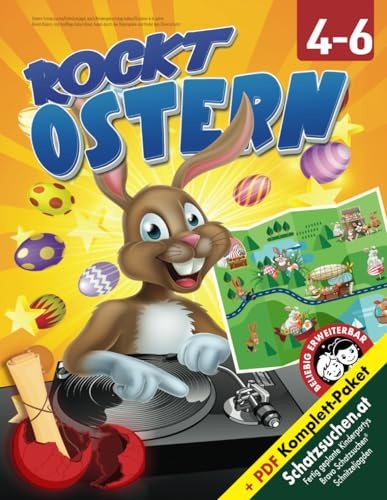 Ostern Schatzsuche/Schnitzeljagd, auch Kindergeburtstag Indoor/Outdoor 4-6 Jahre: Rockt Ostern, löst knifflige Osterrätsel, hopst durch die Osterspiele und findet den Osterschatz! (Bravo Schatzsuche)