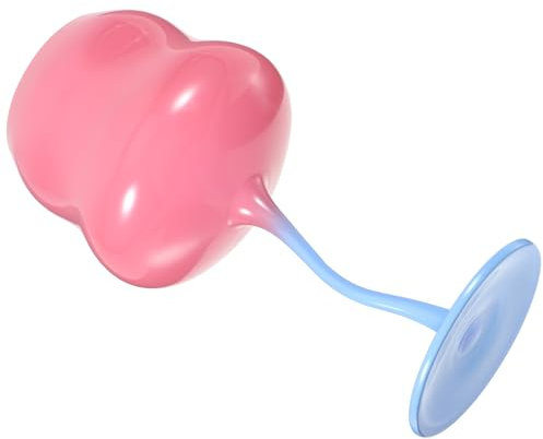 Amosfun Copa de vino creativa, copa de vino rosa de color caramelo, copa de flor de rosa para cóctel, jugo, refrescos, bebidas