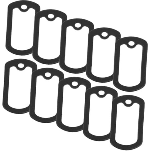 MERRYHAPY 10 Stücke Hunderabatt Militär Gummimaterial Id Tags Schutzhüllen Erkennungsmarke Aus Flexiblem Material Abdeckung Für Militärische Erkennungsmarke Runde Für Haustiermarken
