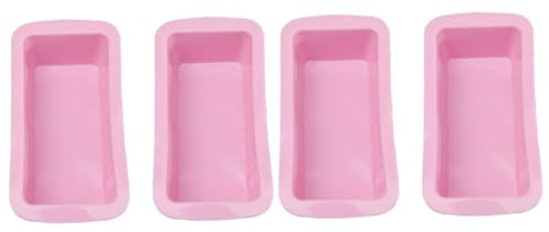 Amosfun 4 Piezas molde rectangular para tostadas molde rectangular reposteria Molde para pan moldes para muffins para hornear molde para hornear magdalenas molde de silicona