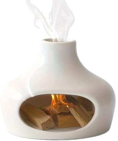 Smudge Bowl Quemador de incienso, quemador de cuenco de cerámica, quemador de cenizas, quemador de cono, decoración del hogar para yoga, meditación, sala de estar