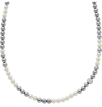 Emporio Armani Herren Perlenhalsband mit Karabinerverschluss
