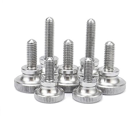 Rändelschraube aus Edelstahl mit Rändelkopf M2 M2,5 M3 M4 M5 M6 M8 M10 Metrische manuelle Einstellschrauben mit hohem Kopf(M2.5X12mm 5pcs)