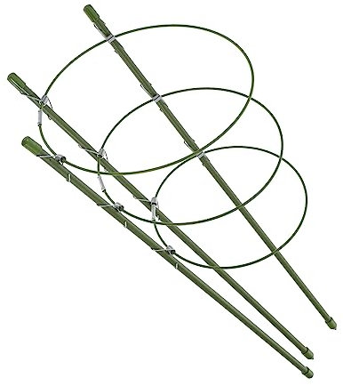 Supvox 3er-Pack Tomatenkäfige Aus Abs-Eisen Pflanzenstützkäfige Verstellbar 45 cm Höhe Vielseitig Für Die Gartenarbeit