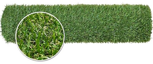 WALPLUS 4m x 1m Artificial Grass - UV Protection Fake Grass with UV Resistant Fibres, 20mm Pile Height, Ideal Astro Turf for Gardens - One Roll