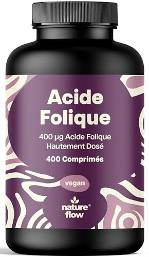 Acide Folique – Vitamine Grossesse – 400 comprimés – Vitamine B9 | Hautement Dosé, vegan, Produit en Allemagne, testé en laboratoire