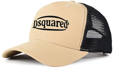 DSQUAREDS Herren-Baseballkappe, klassisch, sportlich, lässig, Sommermütze, klassische Snapback-Mütze, Khaki 2, Einheitsgröße