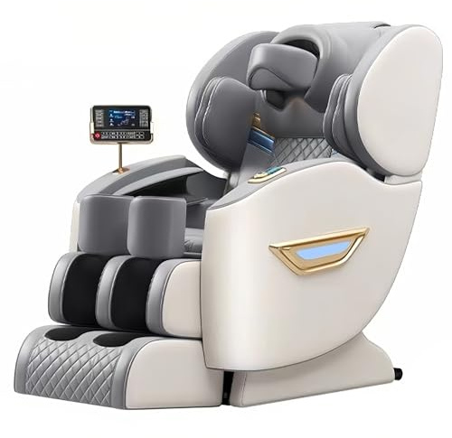 4D-massagestol för hela kroppen, intelligent för hemmet med värme och fotrullar, massagesoffa