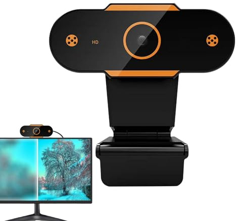 PC Camera, HD Mini Webcam Para Transmisión, Cámara USB Sin Controlador | Cámara Web Portátil Con Función De Enfoque Automático, Ángulo De Visualización Amplio Para Escritorio, Computadora Portátil,