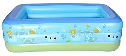 IWENZHKPA Aufblasbarer Swimmingpool Aufblasbares Planschbecken Mit 3 Ringen 70,8 X 55,1 X 23,6 Zoll Oberirdischer Swimmingpool Family Lounge Pool Planschbecken