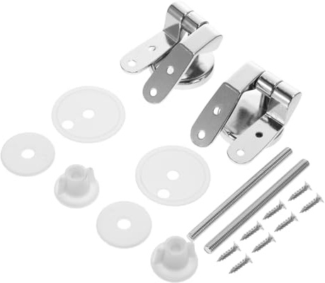 LIFKOME Bisagras para Tapa de Inodoro de Aleación de Zinc con Tornillos de Fijaciones para Asientos de Wc Instalación Rápida y Fácil Reemplazo para Reparación de Bisagras de Tapa