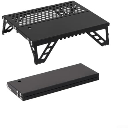 FACULX Mini-Klapptisch für den Außenbereich, kompakte und leichte Konstruktion aus Aluminiumlegierung für Camping, Wandern, Picknicks und Outdoor-Aktivitäten