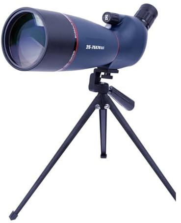 25-75x70 Monokulärt Kikarsikte HD Hög Förstoring Stort Objektiv Vattentätt Teleskop For Fågelskådning, Jakt, Skytte Tydlig Bild(Blue 25-75x70)