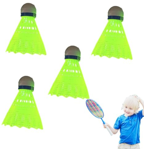 Generisch Leuchtende Federbälle | Stabiler Federball mit Lichtern - Glow Badminton, Badmintonausrüstung für Outdoor-Indoor-Courts, Hinterhöfe, Familienspielabende