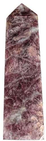 AGSHYWFT Lepidolite 4 facetterade enpunktskristalltorn